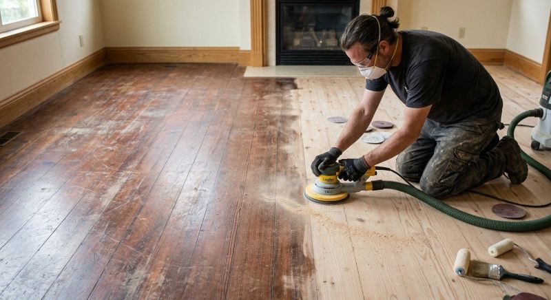 Birch Floor Refinishing in Alpharetta, GA