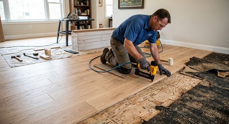 Finished Floor Installation in San Antonio, TX