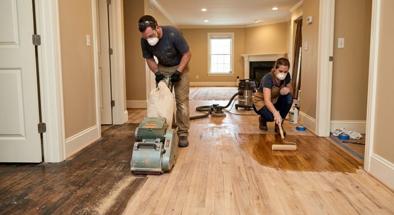 Hardwood Floor Staining in Alpharetta, GA