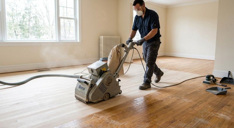 Pine Floor Refinishing in Overland Park, KS